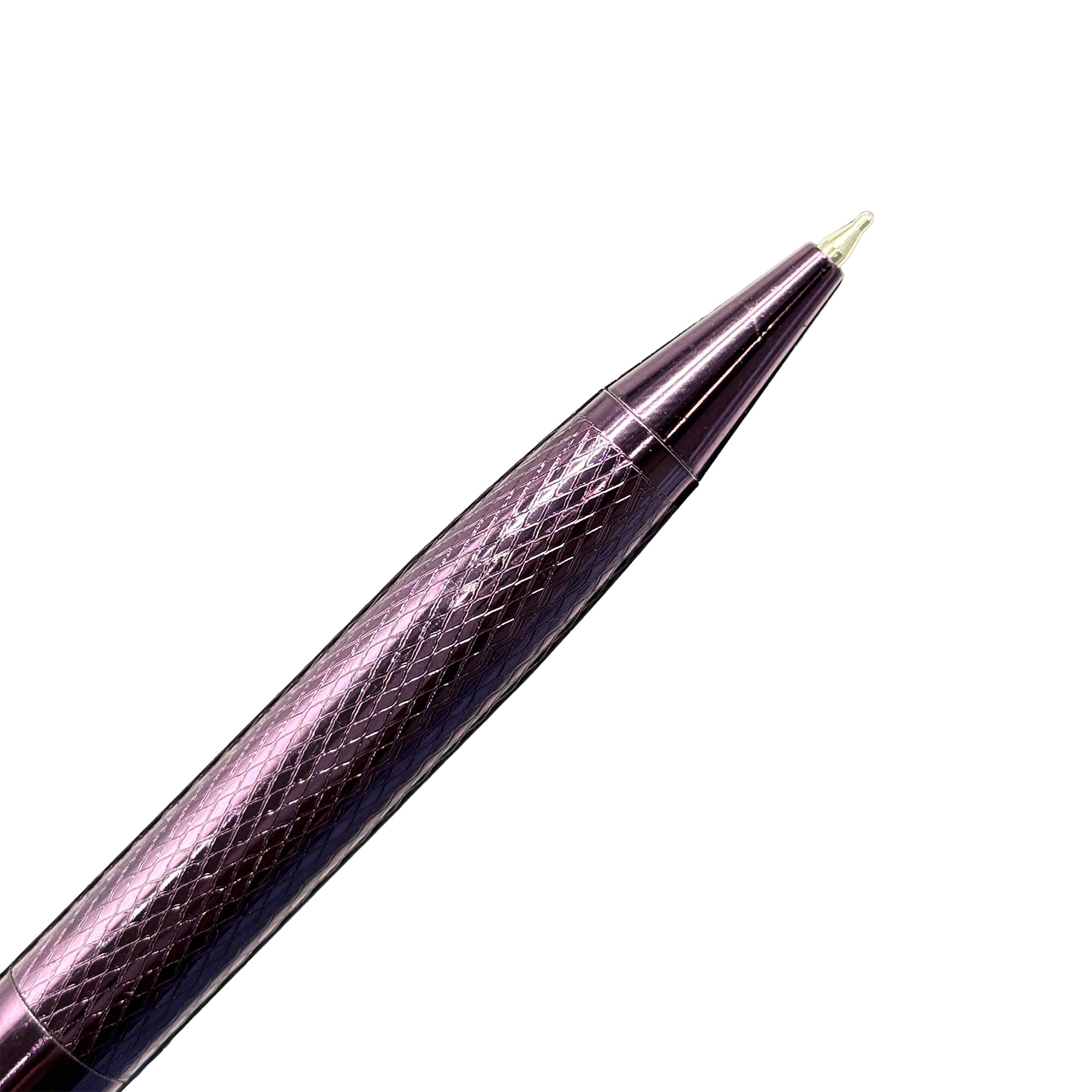 1011 Purple Plate Textured Design Ball Pen