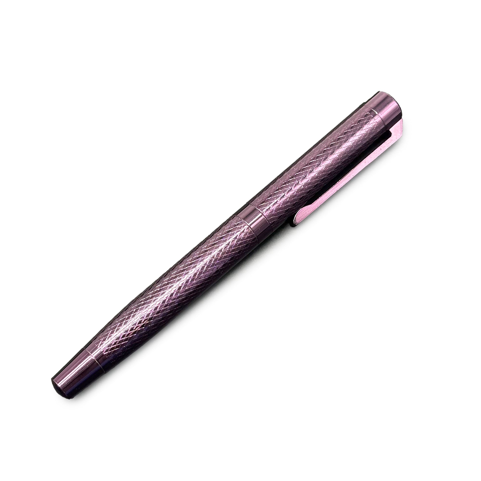 Purple Plate Textured Design Roller Pen