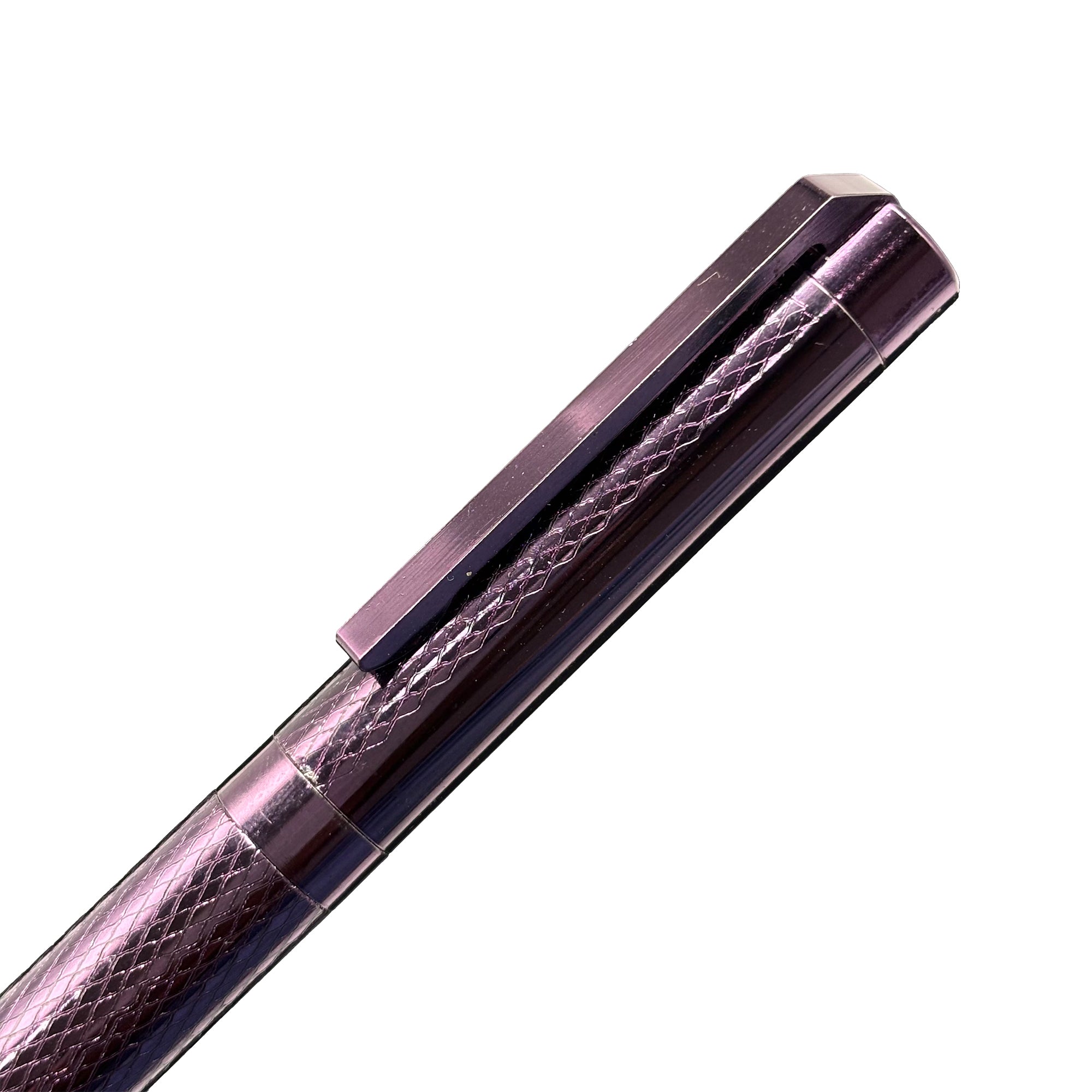 1011 Purple Plate Textured Design Roller Pen