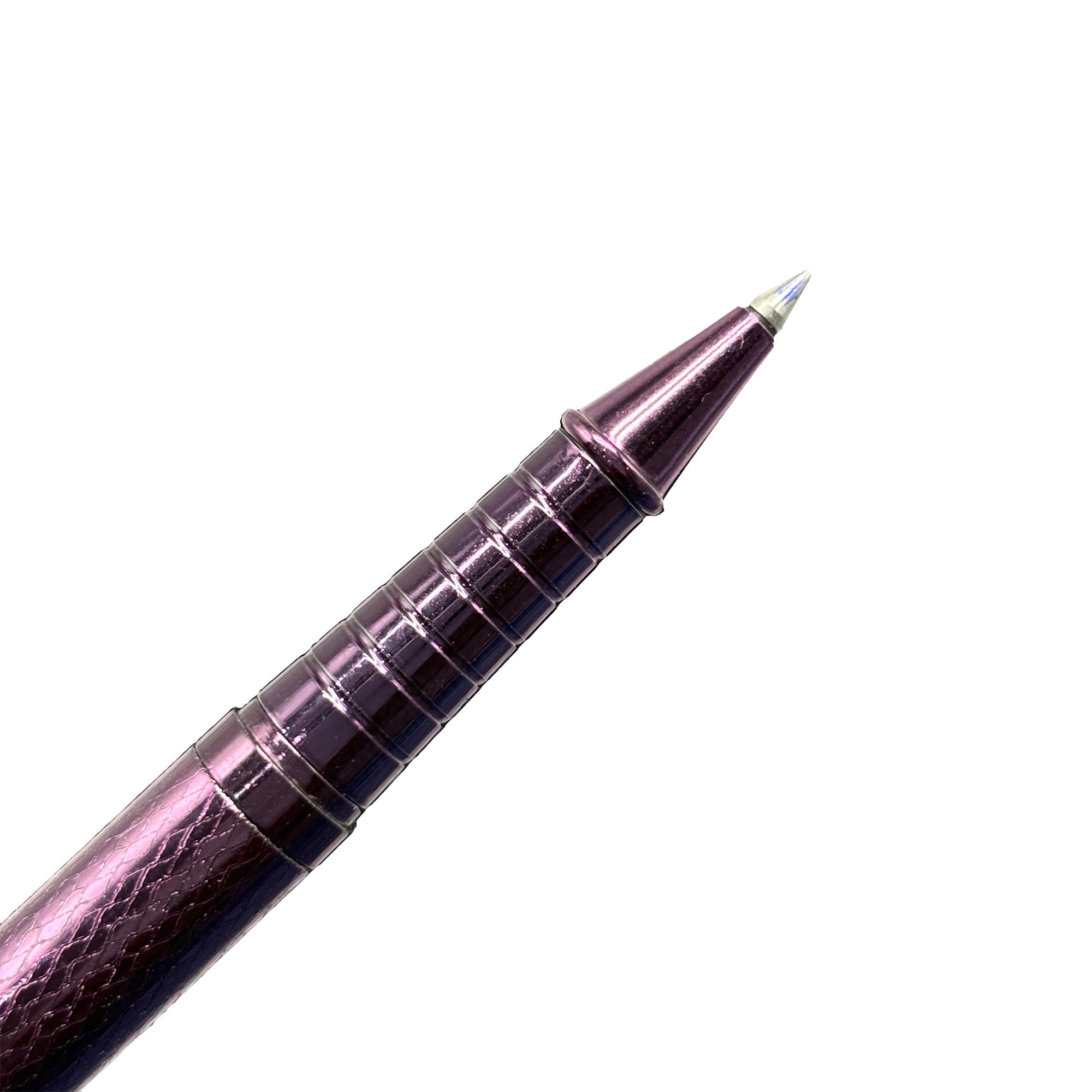 1012 Purple Plate Textured Design Roller Pen