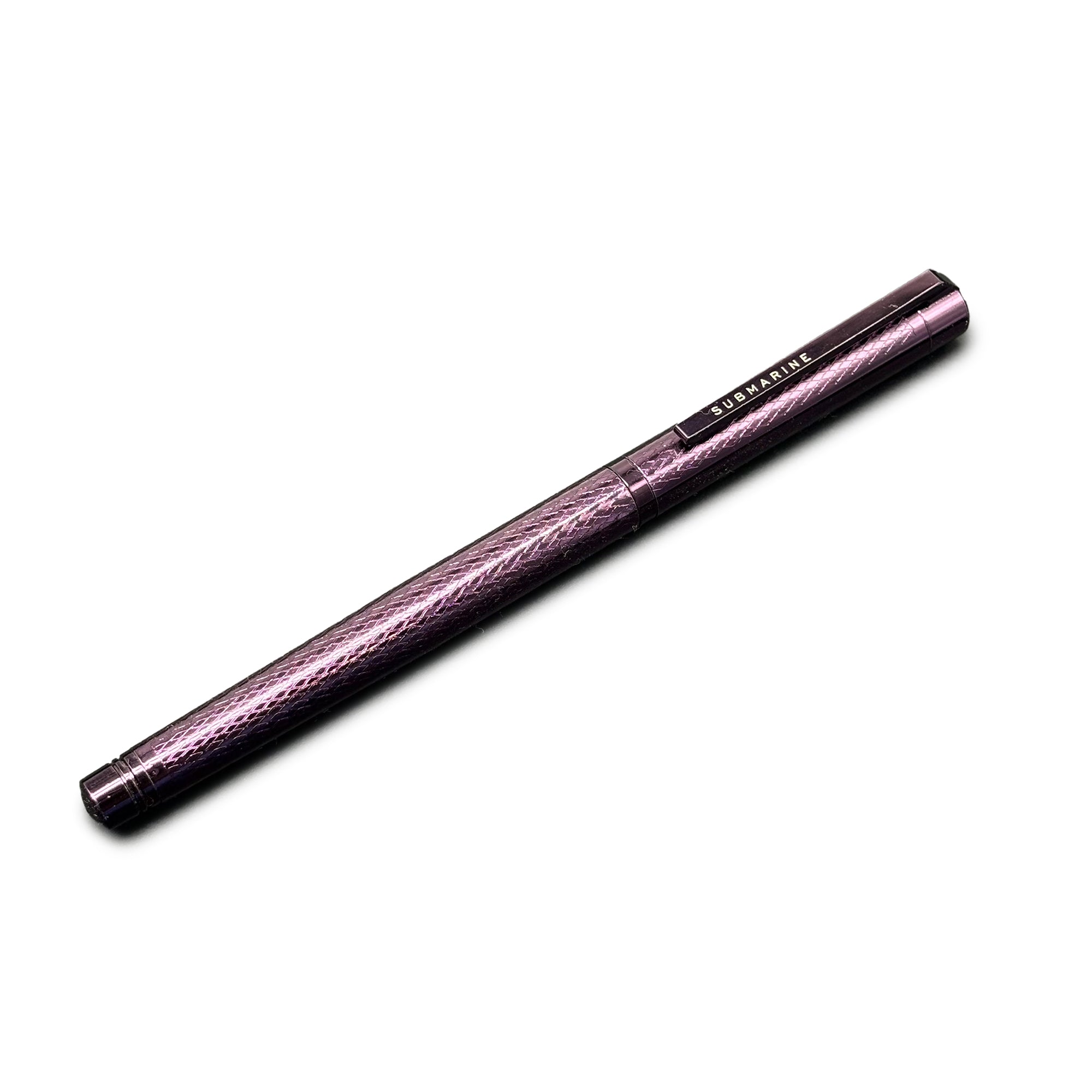 1012 Purple Plate Textured Design Roller Pen