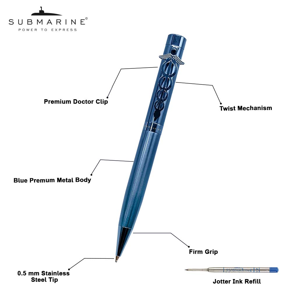 1028 Doctor Ball Pen Blue