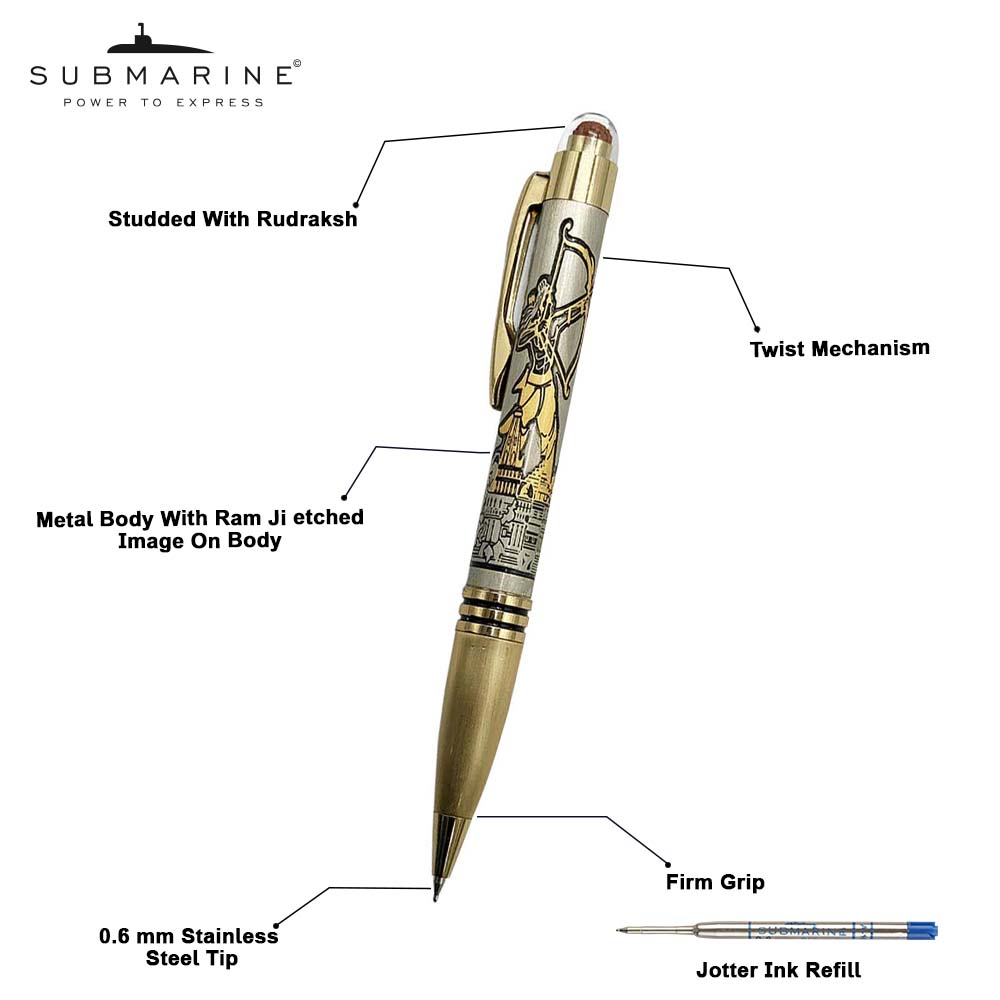 Lord Ram Bhagwan Rudraksh Ball Pen