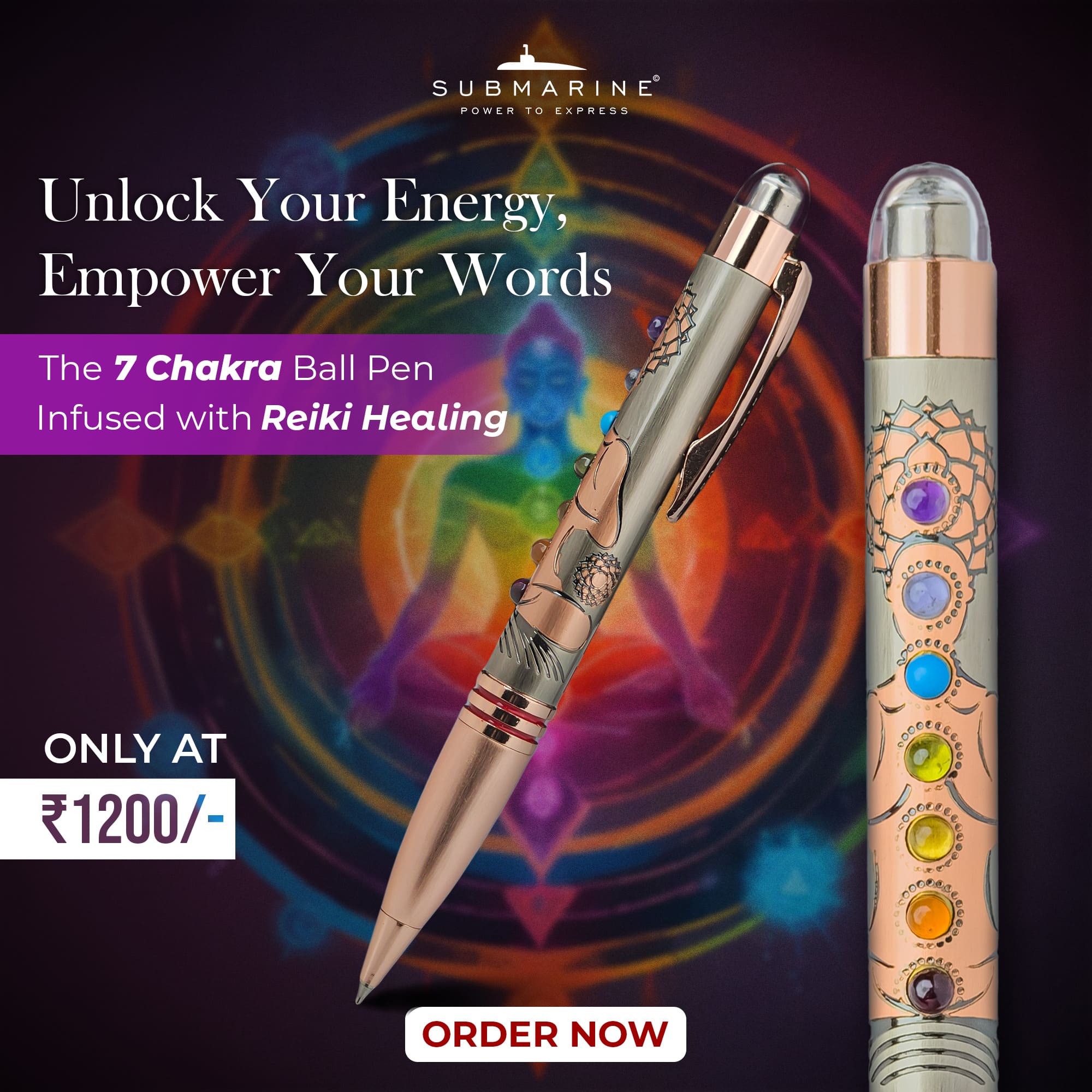 7 Chakra Ball Pen