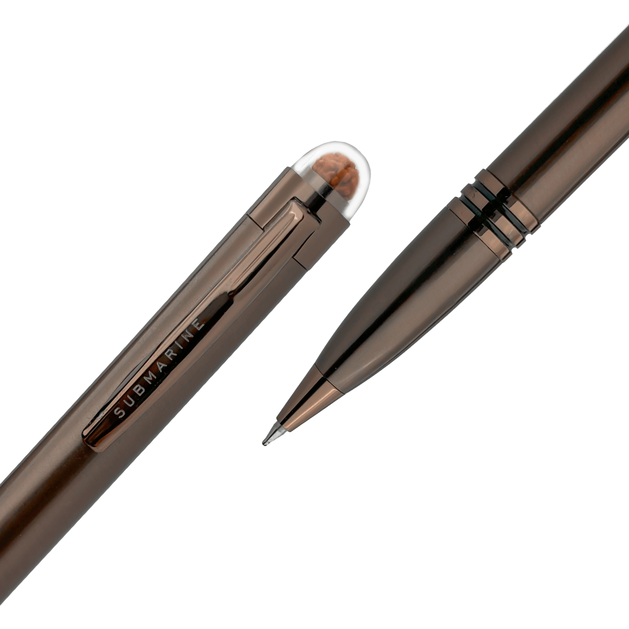 1004 Coffee Rudraksha Ball Pen