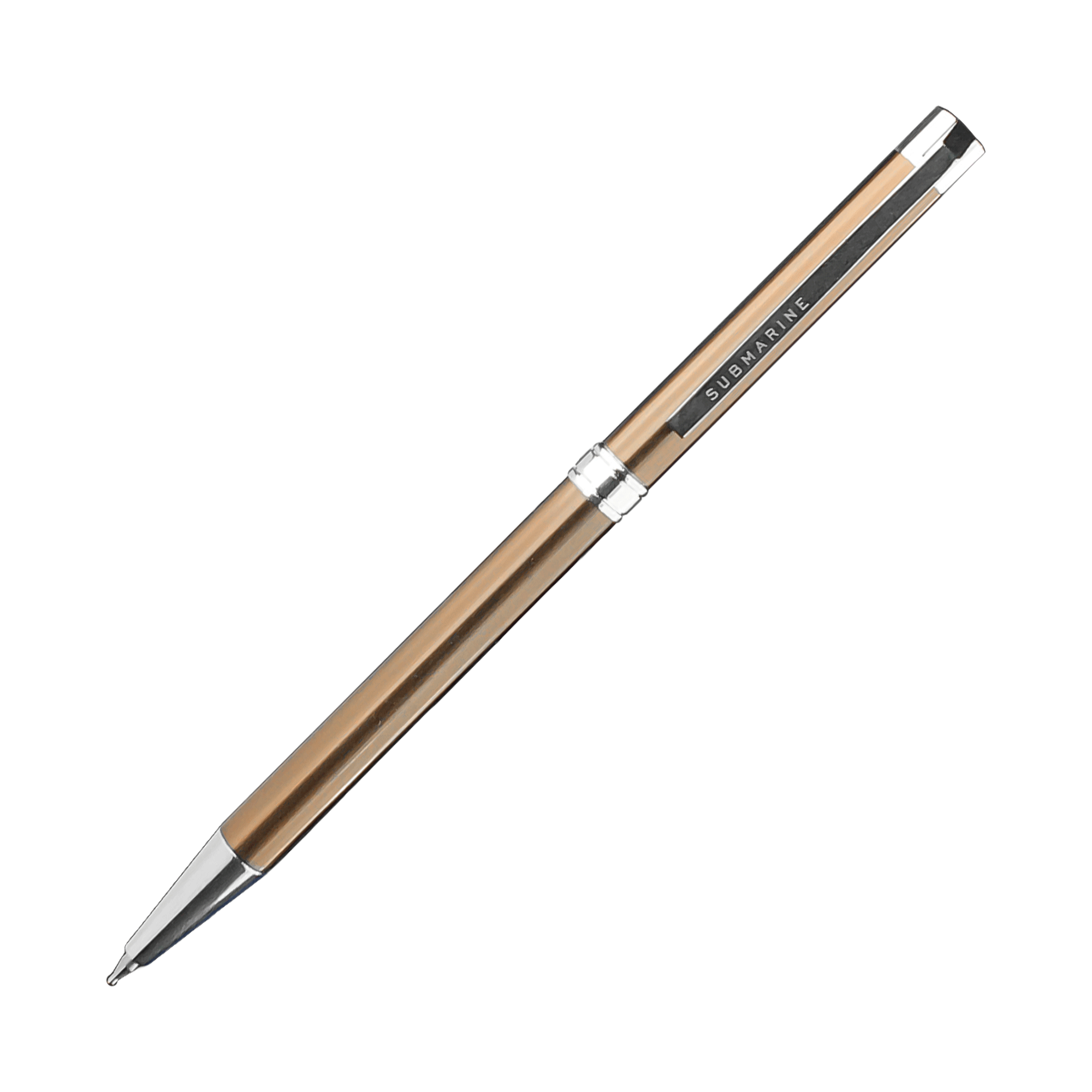 1583 Coffee Chrome Ball Pen