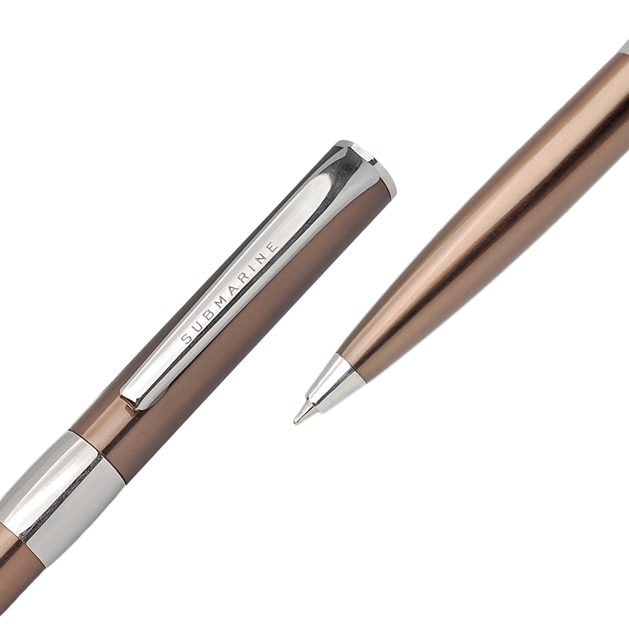 1582 Coffee Chrome Ball Pen