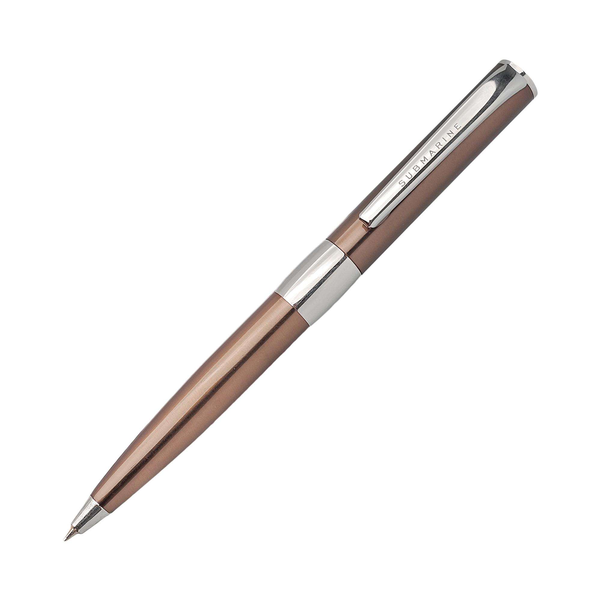 1582 Coffee Chrome Ball Pen