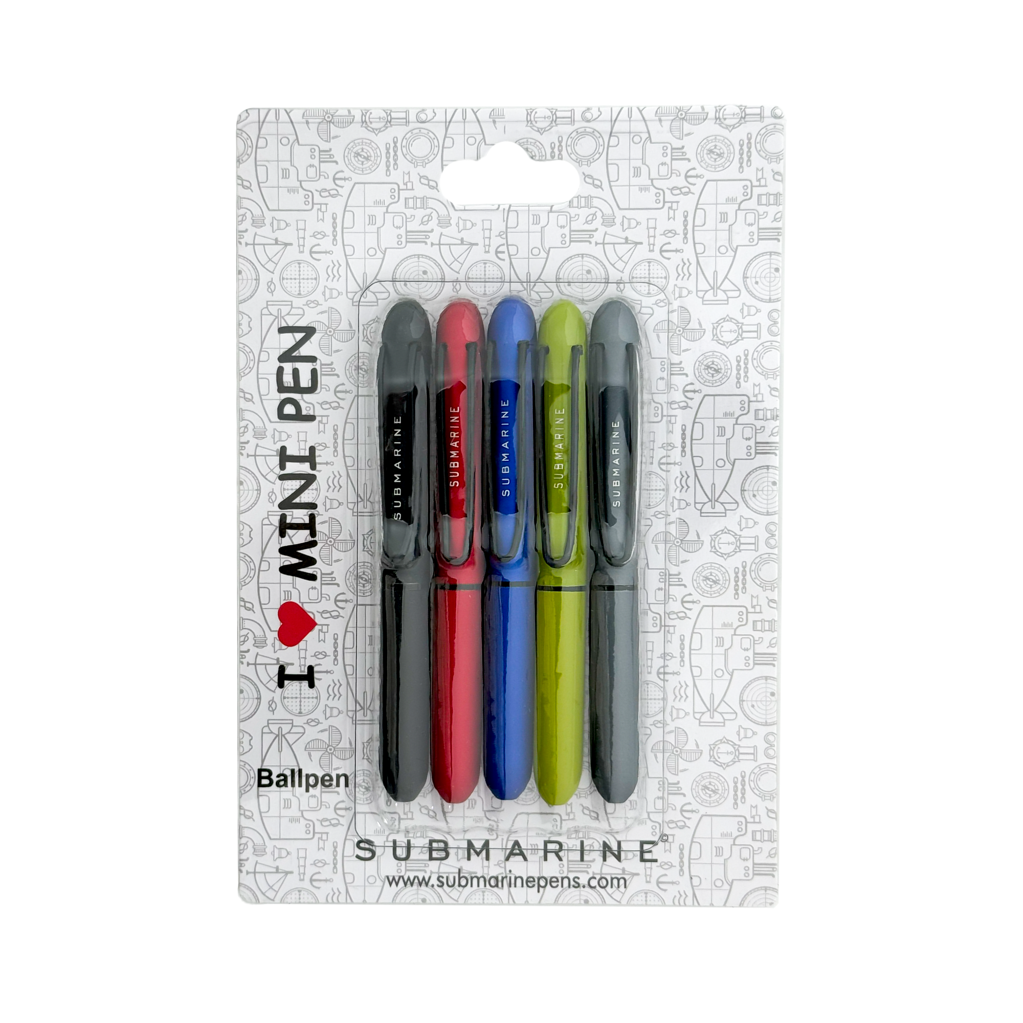 Bullet Mini Ball Pen ( 5 Colour | Pack Of 10 )