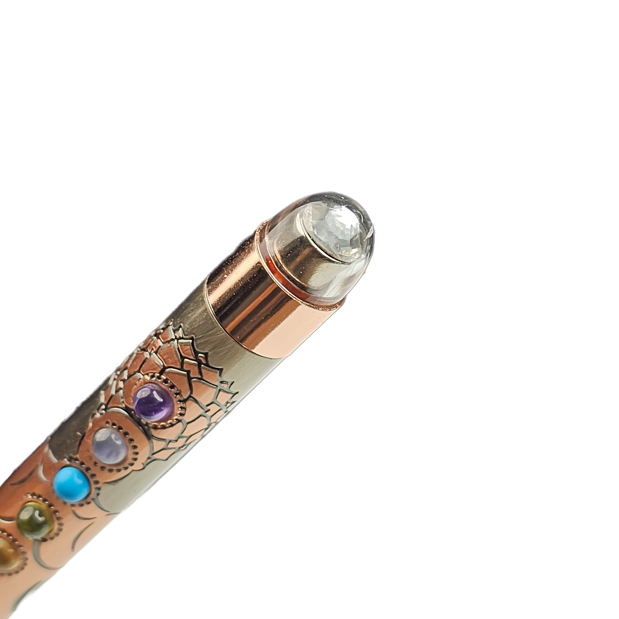 1614 7 Chakra Ball Pen Gift Set with Diary and Bracelet