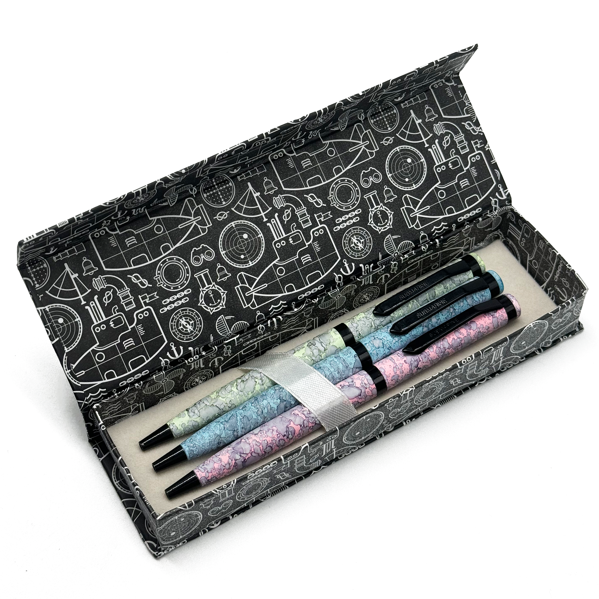 993 Marble Dream Ball Pens (Pack Of 3) (3 ink colors) with combo box