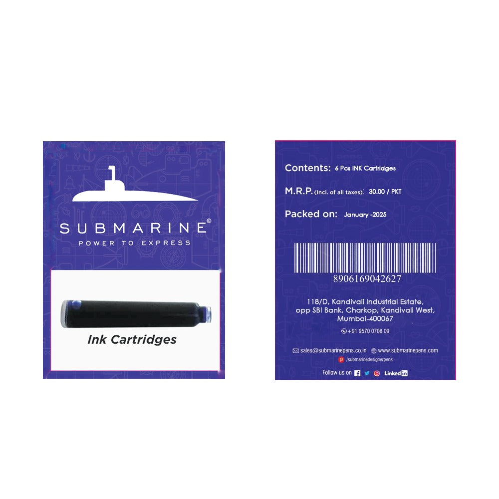 Submarine Ink Cartridge Pack of 6