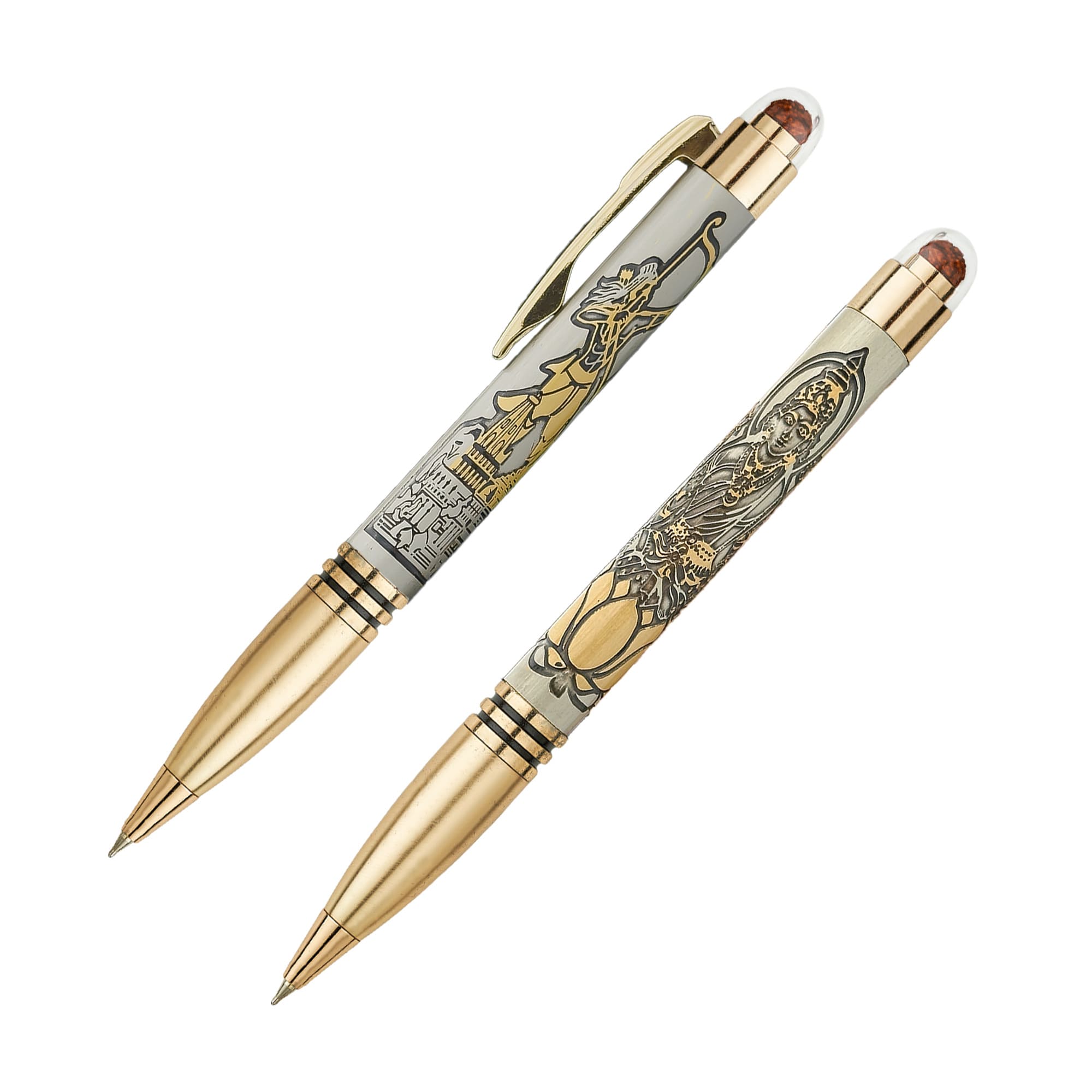 Laxmi & Ram Bhagwan Rudraksha Ball Pen Combo